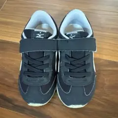 ミキハウス x Mizuno キッズシューズ 17.5cm ブラック