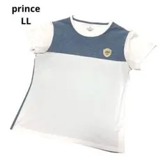 プリンス　半袖　Tシャツ　テニスウェア　スポーツ　おしゃれ　切替　LL
