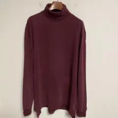 POLO RALPH LAUREN 長袖タートルネックTシャツ ボルドー XXL