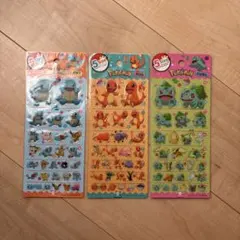ポケモン 5サイズ5size ぷっくりシール 韓国 しろいおうち エポキシシール