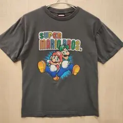 公式　Nintendo 任天堂　スーパーマリオブラザーズ　Tシャツ　グレー
