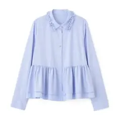 【新品タグ付き】NATURAL BEAUTY BASIC フリルカラーシャツ