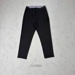 CLOSSHI/スキニーパンツ/ブラック/ストレッチ/テーパード/カジュアル