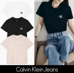 【CALVIN KLEIN】 CKJeans スモールロゴ半袖Tシャツ