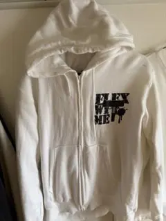 flexwitmeパーカー ホワイト正規品 - メルカリ
