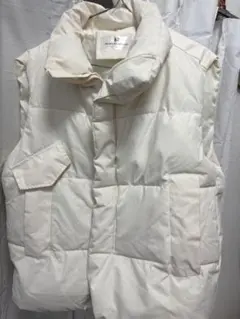 BEIFENGHUANG ホワイト ダウンベスト M