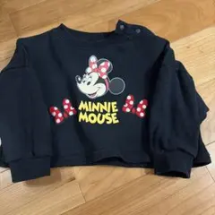 ミニーマウス トレーナー 90サイズ 黒