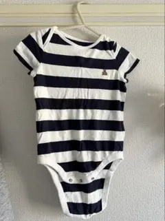【新品・未使用】baby GAP ストライプロンパース 12-18ヶ月