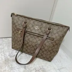 COACH コーチ トートバッグ シグネチャー ブラウン