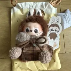 ミニラブブ ぬいぐるみ ペンダント 洋服付き イニシャル L