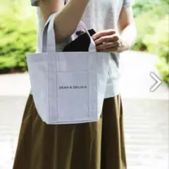 DEAN ＆DELUCA ディーン＆デルーカ　マーケットトートバッグ ホワイトＳ