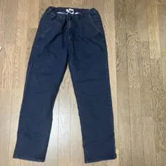 ダークブルー ゴムウエスト デニムパンツ