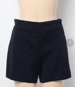 ネイビー ショートパンツ ウエストゴム