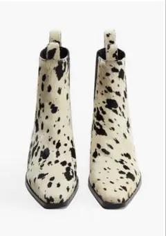 H&M PREMIUM SELECTION カウハイドプリントブーツのサムネイル