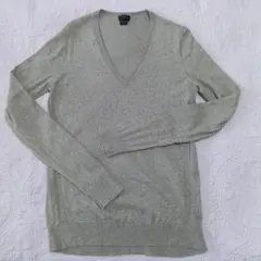 theory　セオリー　グレー Vネックセーター カシミヤ入