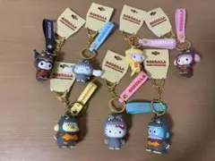 ゴジラ サンリオ キャラクターズ 立体マスコット キーホルダー 全7種セット