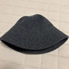 UNIQLO グレー バケットハット ウール混紡