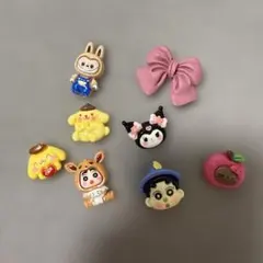 キャラクター型デコレーションパーツ8個セット