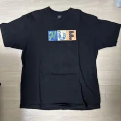 HUF カラフルロゴ ブラック Tシャツ XL