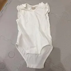 petit main ホワイトロンパース 70