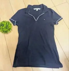 TOMMY HILFIGER トミー　ポロシャツ　紺色　XSのサムネイル