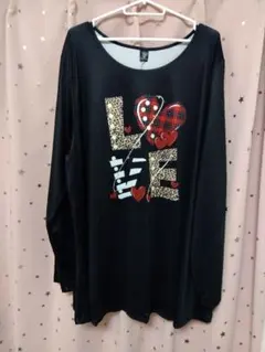【未使用】SHEIN CURVE LOVEプリント 長袖Tシャツ