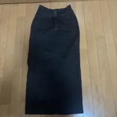 AZUL by moussyダークデニム タイトスカート 後ろスリット