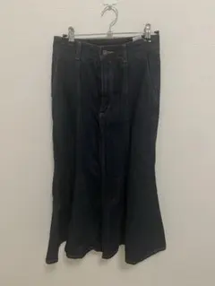 GU デニム　ステッチマーメイドロングスカート フレア