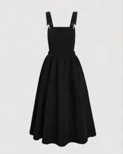 SHEIN シーイン オーバーオールワンピース ブラックのサムネイル
