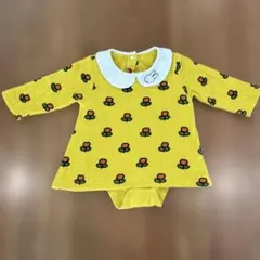 ミッフィー　花柄長袖　ロンパース 70-80cm