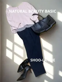 【美品コーデ売り】ピンク&ネイビー大人可愛いオフィスカジュアルコーデ❣️