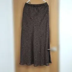 LOWRYSFARM　ヒョウ柄 　フレアロングスカート　フリーサイズ