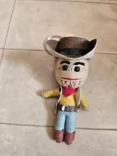 ブーディー人形キーホルダー　トイ・ストーリー　ウッディー 約10cm