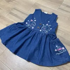 アンパンマン　ドキンちゃん　コキンちゃん デニムワンピース　ジャンスカ　スカート