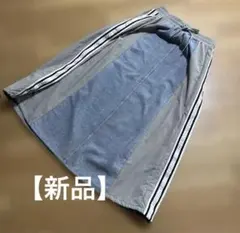 試着のみ　裾ドロスト　サイド切り替えデニムスカート