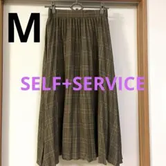 SELF+SERVICEチェック プリーツスカート Mのサムネイル