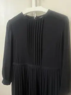 GALLORIA 濃紺プリーツワンピース Lサイズ