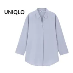 ❁UNIQLO❁ユニクロ(L)レーヨンスキッパーブラウス/7分袖