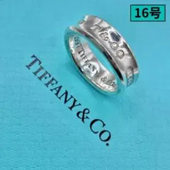 稀少サイズ【ティファニー】1837 サファイア 2P ナロー リング