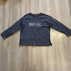 新品！しまむらクロッシーBRÉVAL チャコールグレー 長袖Tシャツ