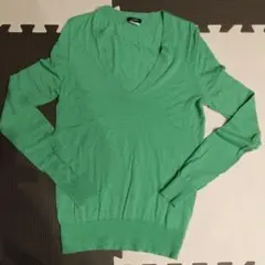J.CREW Vネックセーター ライトグリーン