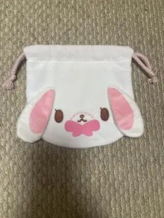 シュガーバニーズ　ふわふわ巾着　第一弾　しろうさ
