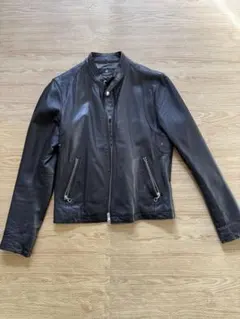 BEAUTY & YOUTH ブラックレザージャケット S