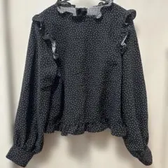 ヘザー　ブラウス　2way ドット柄のサムネイル