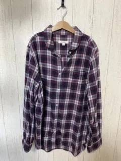 niko and ... ネイビー系チェック長袖シャツ