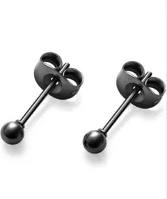 サージカルステンレス ボールピアス 丸玉 1ペア 2個入り 両耳用