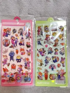 【残りわずか】ズートピア　ウォーターシール　水シール　2枚セット　7