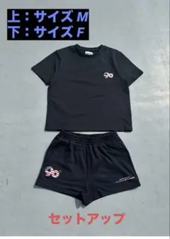 90 Logo American Tee & Micro Shorts セット