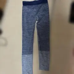 GU スパッツ レギンス ボーダー ネイビー グレー
