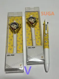 TinyTAN V ジェルペン 2本 SUGA 多色ペン１本 セット売り